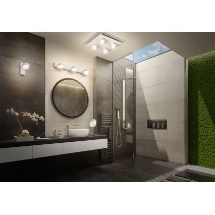 Osram - Aplique LED de pared para baño ORBIS FLAME 3xLED/5,5W/230V 3000/4000K IP44 blanco