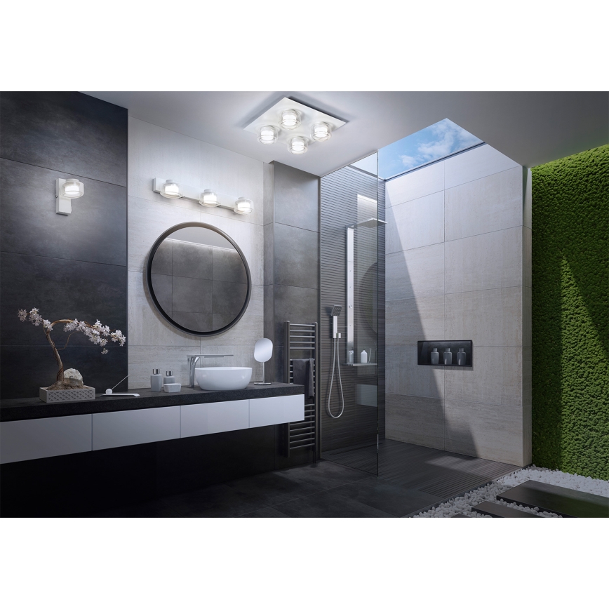 Osram - Aplique LED de pared para baño ORBIS FLAME 3xLED/5,5W/230V 3000/4000K IP44 blanco