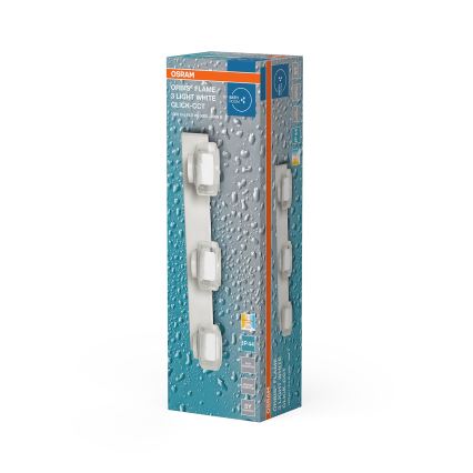 Osram - Aplique LED de pared para baño ORBIS FLAME 3xLED/5,5W/230V 3000/4000K IP44 blanco