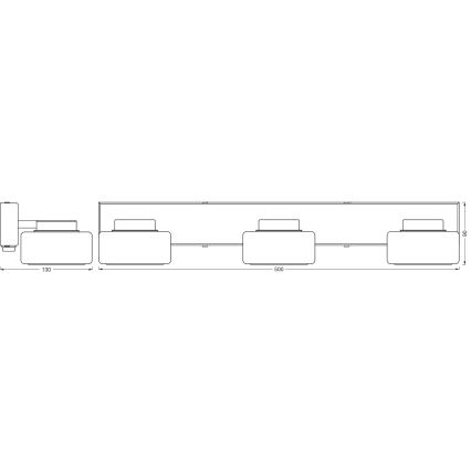 Osram - Aplique LED de pared para baño ORBIS FLAME 3xLED/5,5W/230V 3000/4000K IP44 blanco