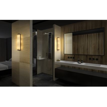Osram - Aplique mural para baño BATHROOM CLASSIC 3xE14/12W/230V IP44 negro