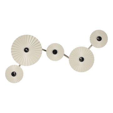 Osram - Aplique de pared PLISSEE 5xE27/15W/230V crema