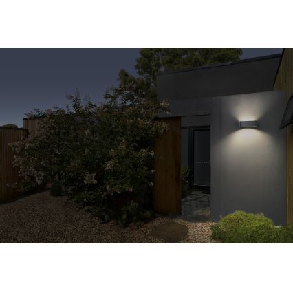Osram - Aplique solar de pared LED regulable ENDURA STYLE LED/7,6W/4,2V 2000 mAh IP65 antracita