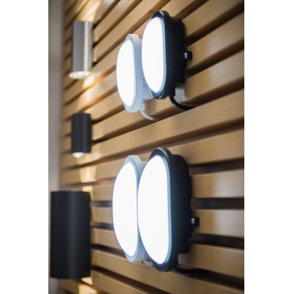 Osram - Aplique LED de pared para exterior BULKHEAD LED/11W/230V IP54 blanco