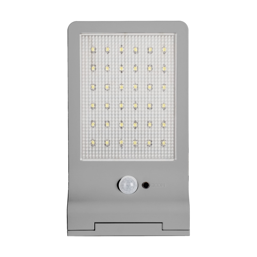 Osram - Aplique solar de pared con sensor DOORLED LED/3W/3,3V 2000 mAh IP44 plateado