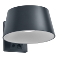 Osram - Aplique solar de pared LED con sensor ENDURA STYLE LED/10,1W/4,2V 2000 mAh IP54 antracita