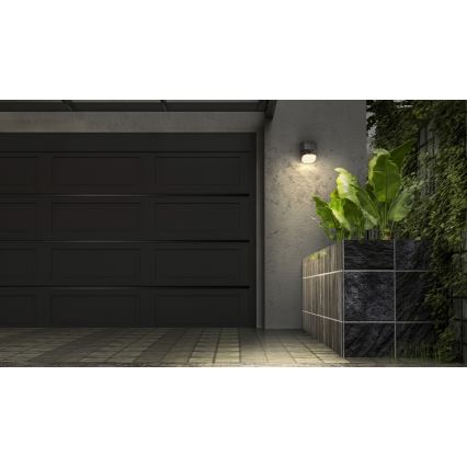 Osram - Aplique de pared solar LED con sensor ENDURA STYLE LED/10,3W/4,2V 2000 mAh IP54 antracita