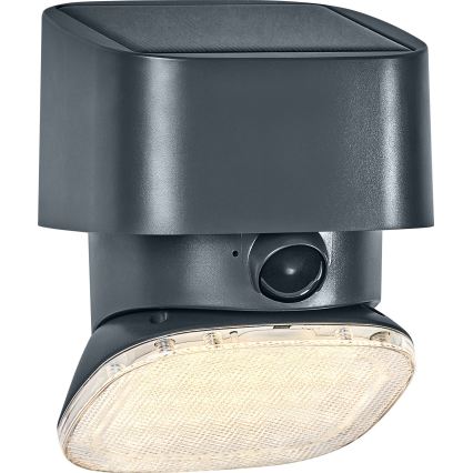 Osram - Aplique de pared solar LED con sensor ENDURA STYLE LED/10,3W/4,2V 2000 mAh IP54 antracita