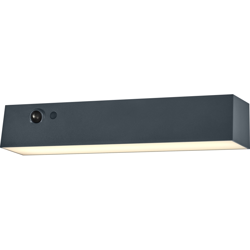 Osram - Aplique solar de pared LED con sensor ENDURA STYLE LED/12,4W/4,2V 2000 mAh IP54 antracita