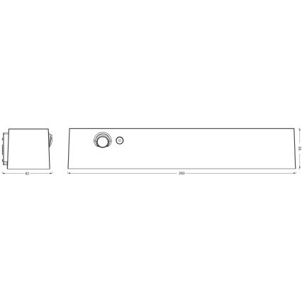 Osram - Aplique solar de pared LED con sensor ENDURA STYLE LED/12,4W/4,2V 2000 mAh IP54 antracita