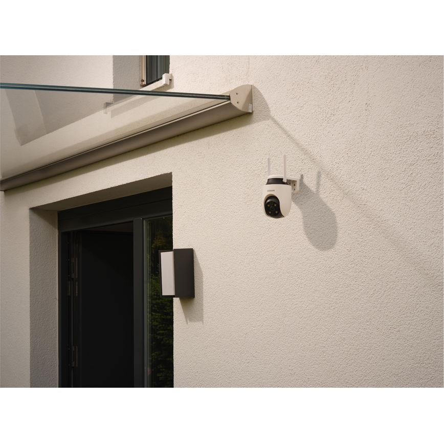 Osram - Cámara inteligente para exterior 360° con sensor 2K SMART+, 230V, IP67 y Wi-Fi