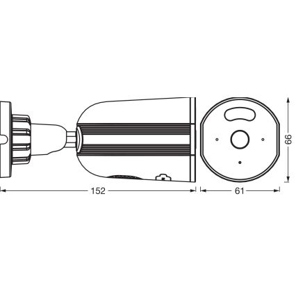 Osram - Cámara inteligente para exterior con sensor 2K SMART+ 230V IP67 Wi-Fi