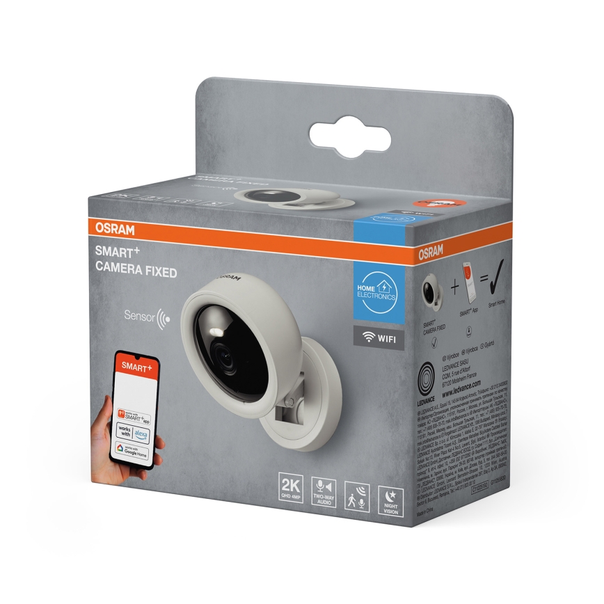 Osram - Cámara inteligente para interiores con sensor 2K SMART+ 230V Wi-Fi