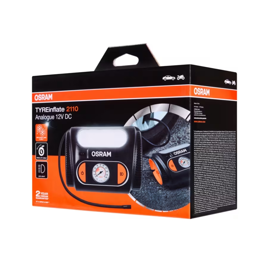 Osram - Compresor digital TYREinflate 2110 120W/12V