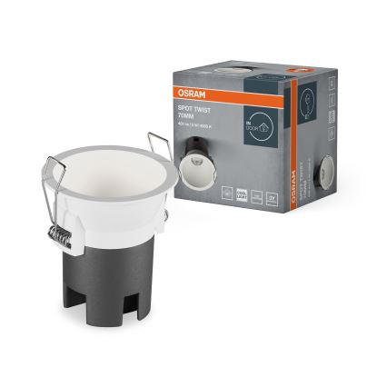 Osram - Downlight empotrable LED SPOT TWIST, 5W, 230V, 4000K, Ø 7 cm, blanco