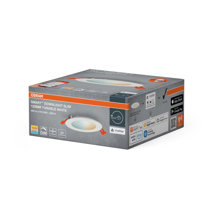 Osram - Luminaria empotrable LED regulable SMART+ Downlight LED/8W/230V 3000-6500K Wi-Fi