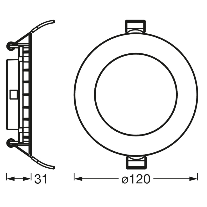 Osram - Luminaria empotrable LED regulable SMART+ Downlight LED/8W/230V 3000-6500K Wi-Fi