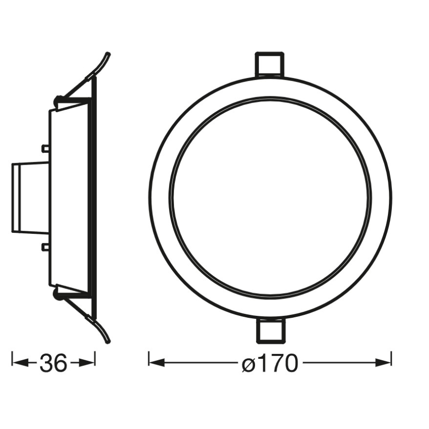 Osram - LED RGB regulable empotrable SMART+ DOWNLIGHT LED/12W/230V 3000-6500K Wi-Fi