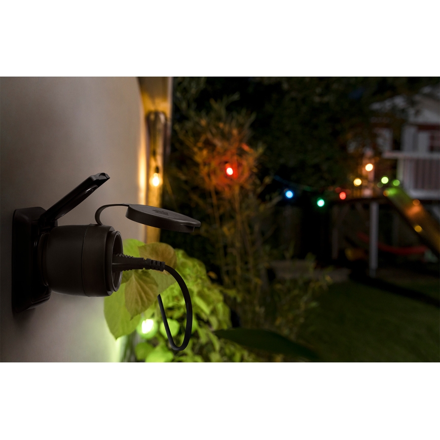 Osram - Enchufe inteligente para exterior SMART+ MATTER SCHUKO 3680W/230V/16A IP44 Wi-Fi