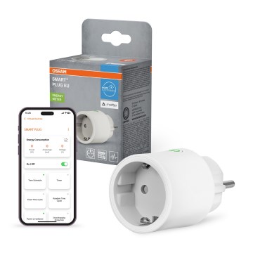 Osram - Enchufe inteligente SMART+ MATTER SCHUKO 2300W/230V/10A Wi-Fi blanco