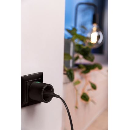 Osram - Enchufe inteligente SMART+ MATTER SCHUKO 2300W/230V/10A Wi-Fi negro