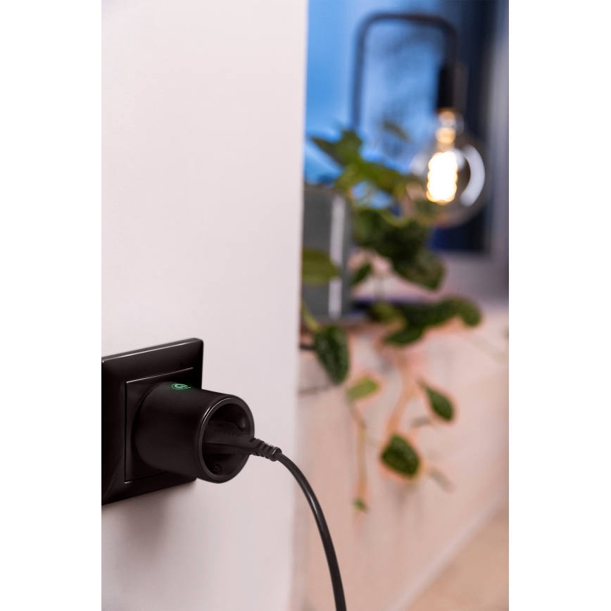 Osram - Enchufe inteligente SMART+ MATTER SCHUKO 2300W/230V/10A Wi-Fi negro