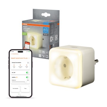 Osram - Enchufe LED regulable con iluminación SCHUKO SMART+ NIGHTLIGHT 3680W/230V Wi-Fi