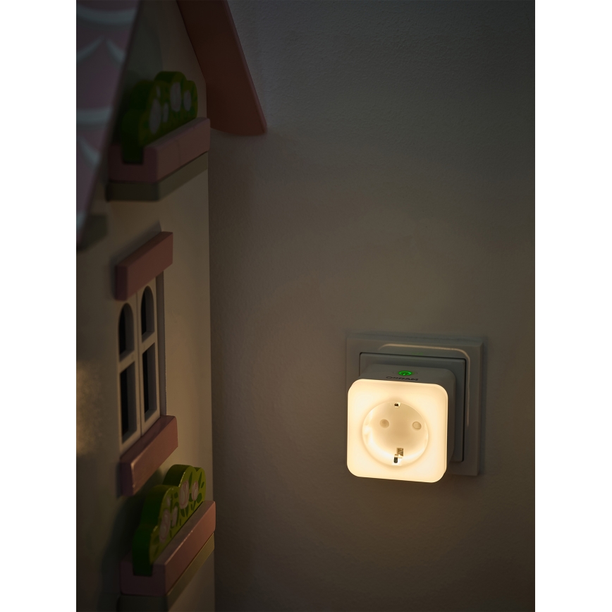 Osram - Enchufe LED regulable con iluminación SCHUKO SMART+ NIGHTLIGHT 3680W/230V Wi-Fi