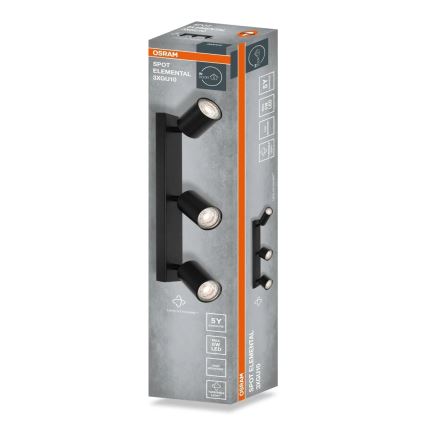 Osram - Foco ELEMENTAL 3xGU10/6W/230V