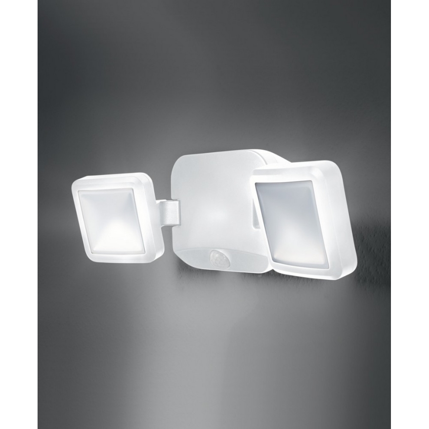 Osram - Foco LED de pared para exterior con sensor BATTERY 2xLED/5W/4xD IP54