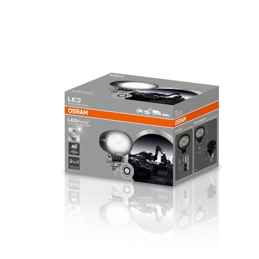 Osram - Foco LED para automóvil OVAL WL VX100-WD LED/17W/12/24V IP69 6000K