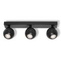 Osram - Foco orientable SPOT SPHERAL 3xGU10/6W/230V negro