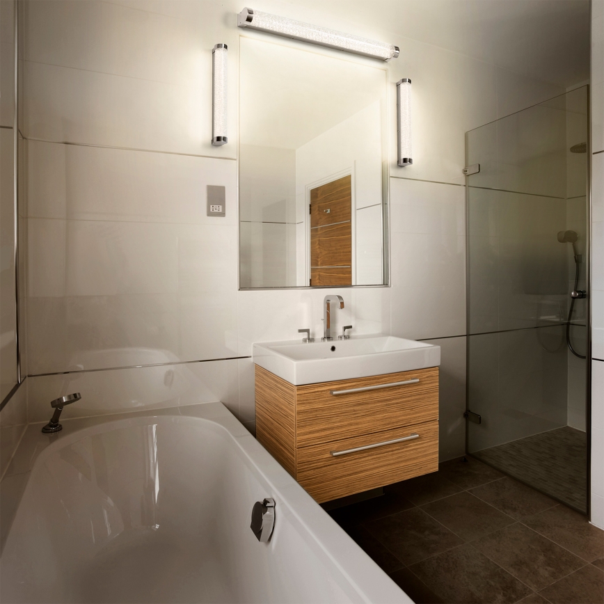 Osram - Iluminación LED regulable para espejo de baño ORBIS TUBE LED/12W/230V 3000/4000K 60 cm IP44 cromo mate