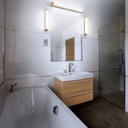 Osram - Iluminación LED regulable para espejo de baño ORBIS TUBE LED/12W/230V 3000/4000K 60 cm IP44 marrón