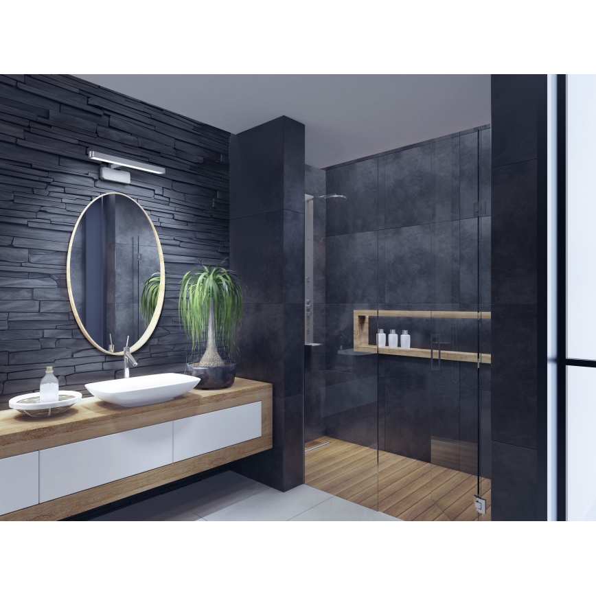 Osram - Barra LED para espejo de baño DISC BAR LED/7W/230V 3000/4000K 40 cm IP44 cromo brillante