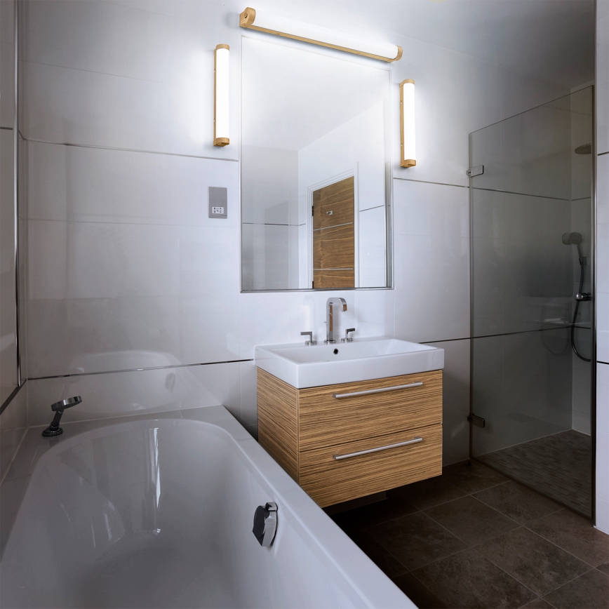 Osram - Iluminación LED regulable para espejo de baño ORBIS TUBE LED/9W/230V 3000/4000K 40 cm IP44 marrón