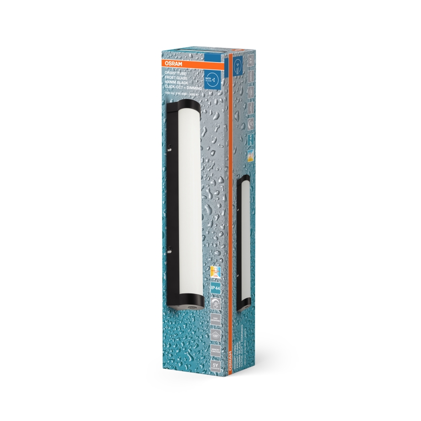 Osram - Iluminación LED regulable para espejo ORBIS TUBE LED/9W/230V 40 cm IP44 negro