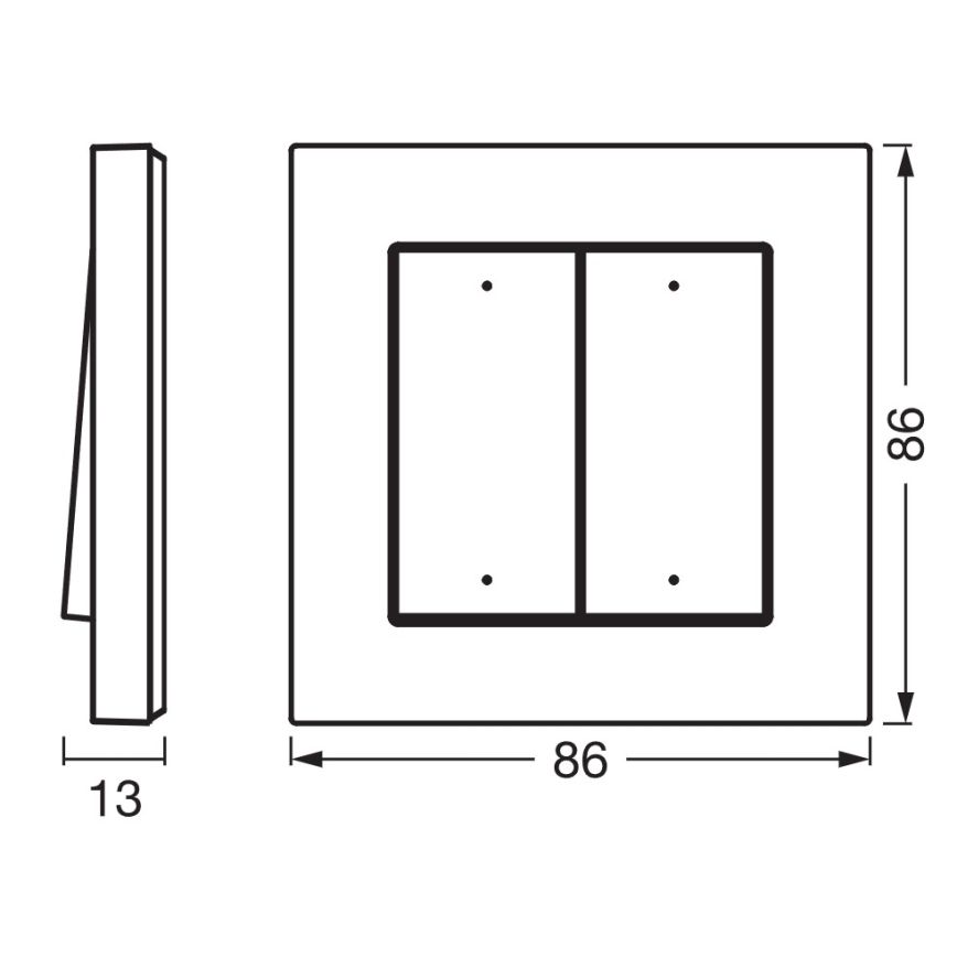 Osram - Interruptor inalámbrico SMART+ de 4 botones, 5 V, Wi‑Fi