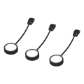 Osram - Juego de 3 luminarias LED para montaje bajo mueble UNDERCABINET LED/3W/230V 3000K negro