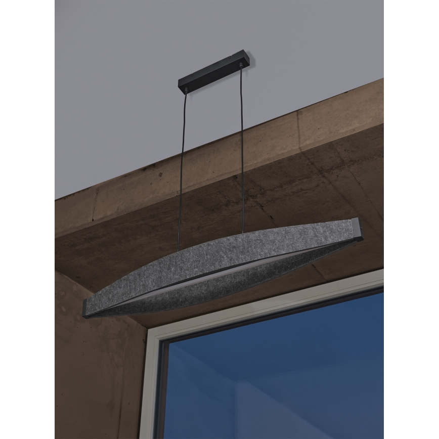 Osram - Lámpara colgante LED con cable DECOR FLAT LED/23W/230V gris