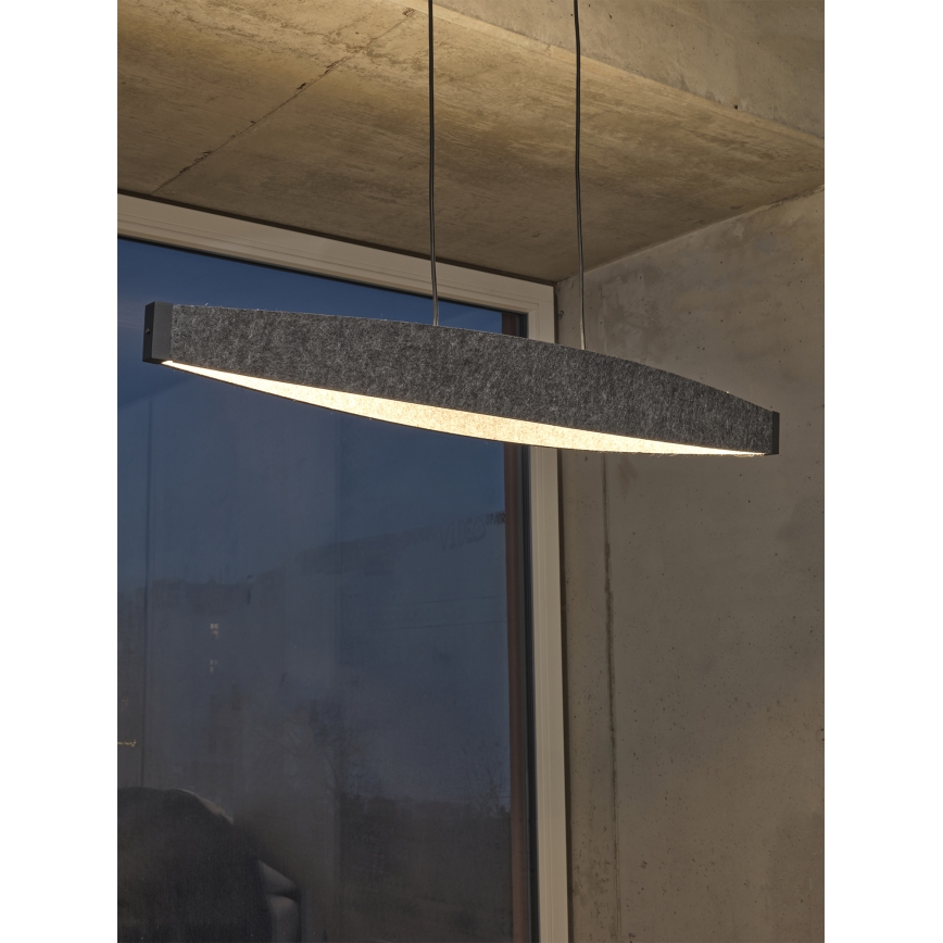 Osram - Lámpara colgante LED con cable DECOR FLAT LED/23W/230V gris