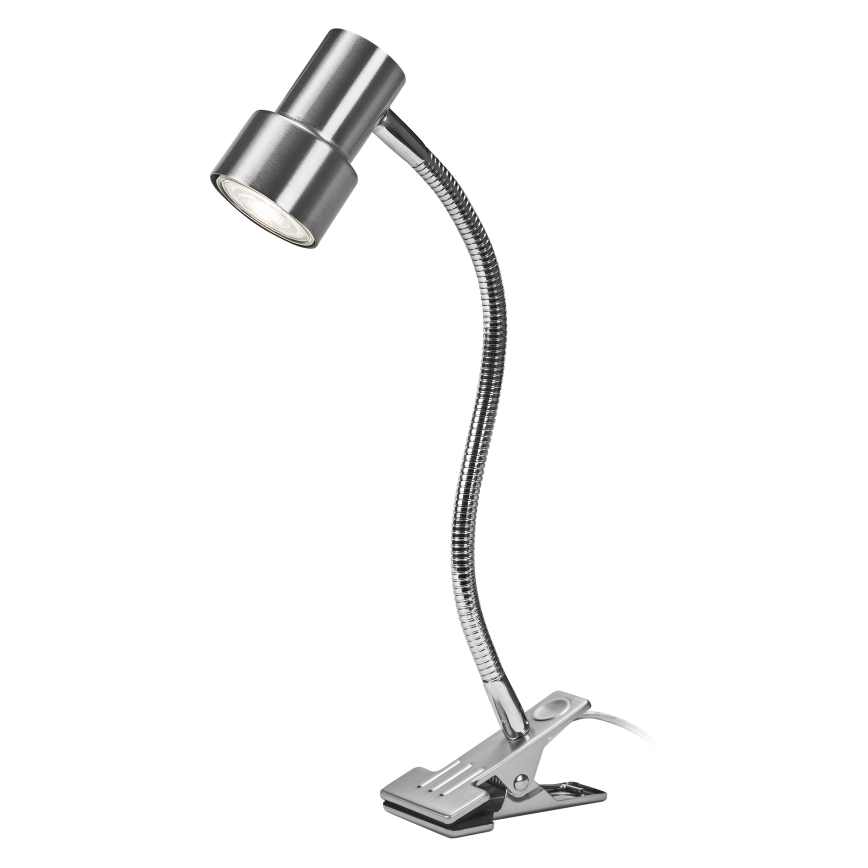 Osram - Lámpara con pinza CLIP STEP FLEX 1xGU10/5W/230V cromo mate