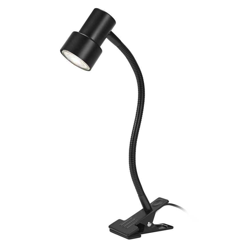 Osram - Lámpara con pinza CLIP STEP FLEX 1xGU10/5W/230V negra