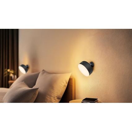 Osram - Lámpara de escritorio LED recargable y regulable 3 en 1 DECOR HELPER LED/1,8W/5V negra