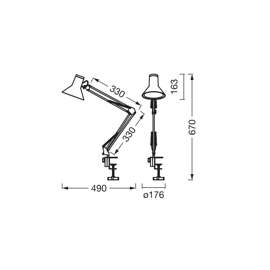 Osram - Lámpara de escritorio LED regulable con pinza OFFICE LINE LED/9W/230V 3000K blanca