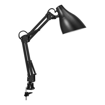 Osram - Lámpara de mesa con pinza DESK LINE 1xE27/11W/230V negra
