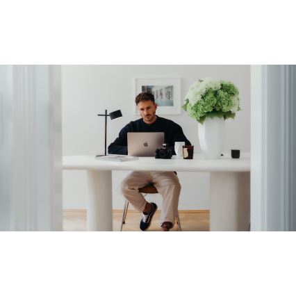 Osram - Lámpara de mesa táctil LED regulable DECOR KYOTO LED/12W/230V CRI 90 negra