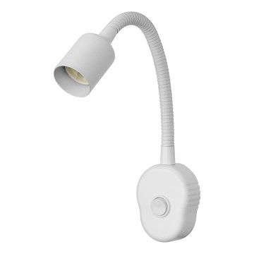 Osram - Lámpara de pared flexible PLUG TUBE FLEX 1xGU10/5W/230V blanca