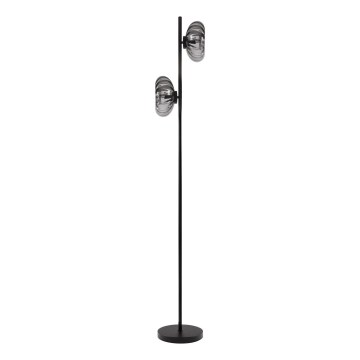 Osram - Lámpara de pie DECOR SMOKE 2xE14/12W/230V negro/gris ahumado