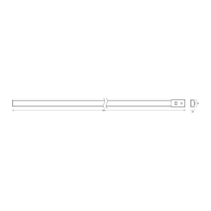 Osram - LED Regulable luminaria bajo mueble con sensor de movimiento BATTEN LED/21W/230V 2700/4000/6500K 150,4 cm blanca
